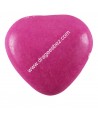Dragées petit coeur FUSHIA  , dragées mini-coeurs au  chocolat 70% de cacao